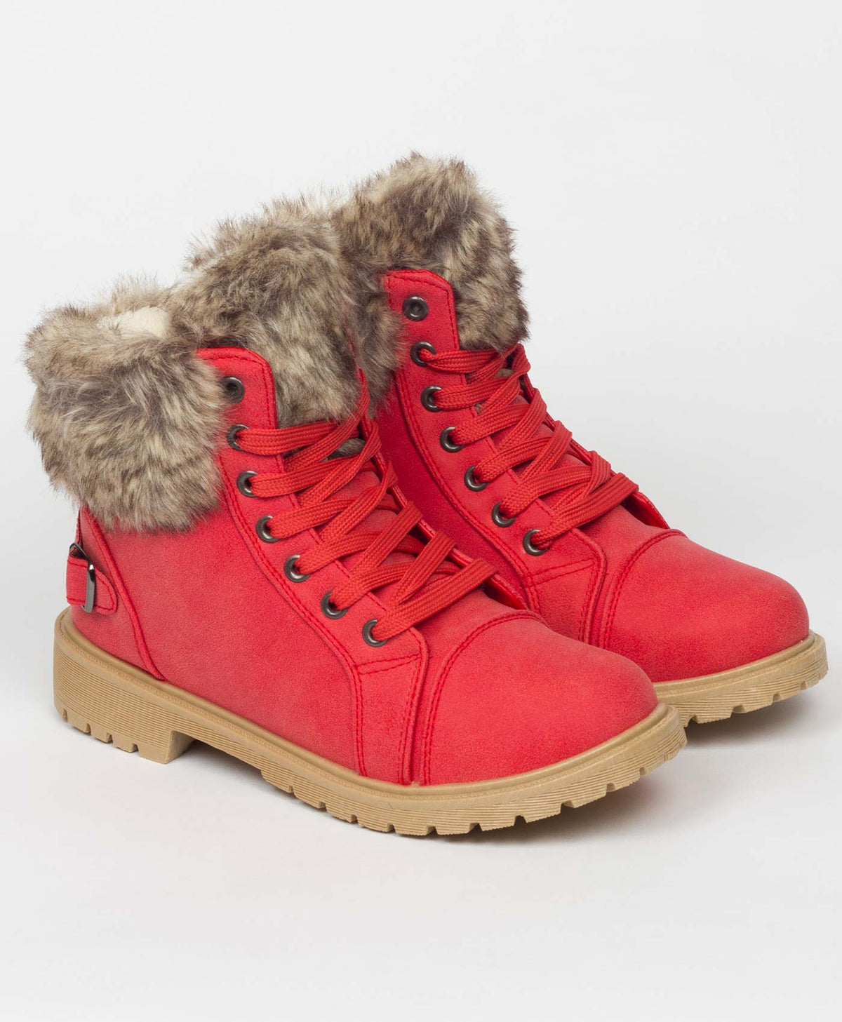 red-29015-sherpa-lined-fur-detail-buckle-trim-ankle-boots-1