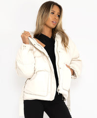 White-Padded-Quilted-Oversized-Puffer-Duvet-Hooded-Jacket-4