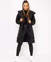 Black-Longline-Side-Zip-Long-Sleeve-Hooded-Puffer-Coat-Jacket-2