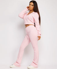 Cropped-Bootcut-Sweatshirt-And-Joggers-Tracksuit-Baby Pink-3