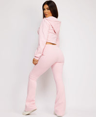 Cropped-Bootcut-Sweatshirt-And-Joggers-Tracksuit-Baby Pink-4