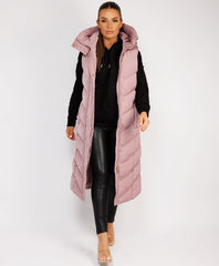 Longline-Chevron-Padded-Gilet-Bodywarmer-Pink-2