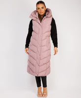 Longline-Chevron-Padded-Gilet-Bodywarmer-Pink-1