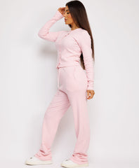 Ribbed-Button-Up-Cardigan-Straight-Leg-Trousers-Set-Baby-Pink-4
