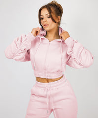 Zipped-Hooded-Loungewear-Set-Baby Pink-4