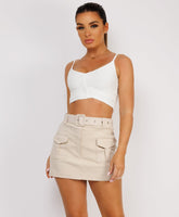 Ruffle-Shoulder-Sleeve-Ribbed-Set-Beige-3