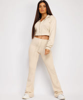 Cropped-Bootcut-Sweatshirt-And-Joggers-Tracksuit-Beige-1