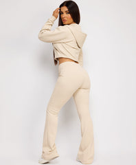 Cropped-Bootcut-Sweatshirt-And-Joggers-Tracksuit-Beige-4