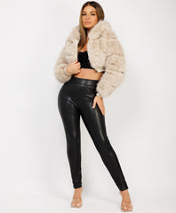 Beige-Premium-Faux-Fur-Tiered-Jacket-Coat-1