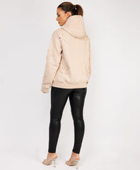 Crucifix-Cross-Patch-Embroidered-Hoodie-Beige-4