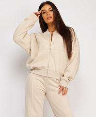 Fleece-Bomber-Wide-Leg-Trousers-Tracksuit-Beige-2