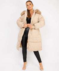 Beige-Premium-Faux-Fur-Tiered-Jacket-Coat-2
