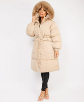 Beige-Premium-Faux-Fur-Tiered-Jacket-Coat-1