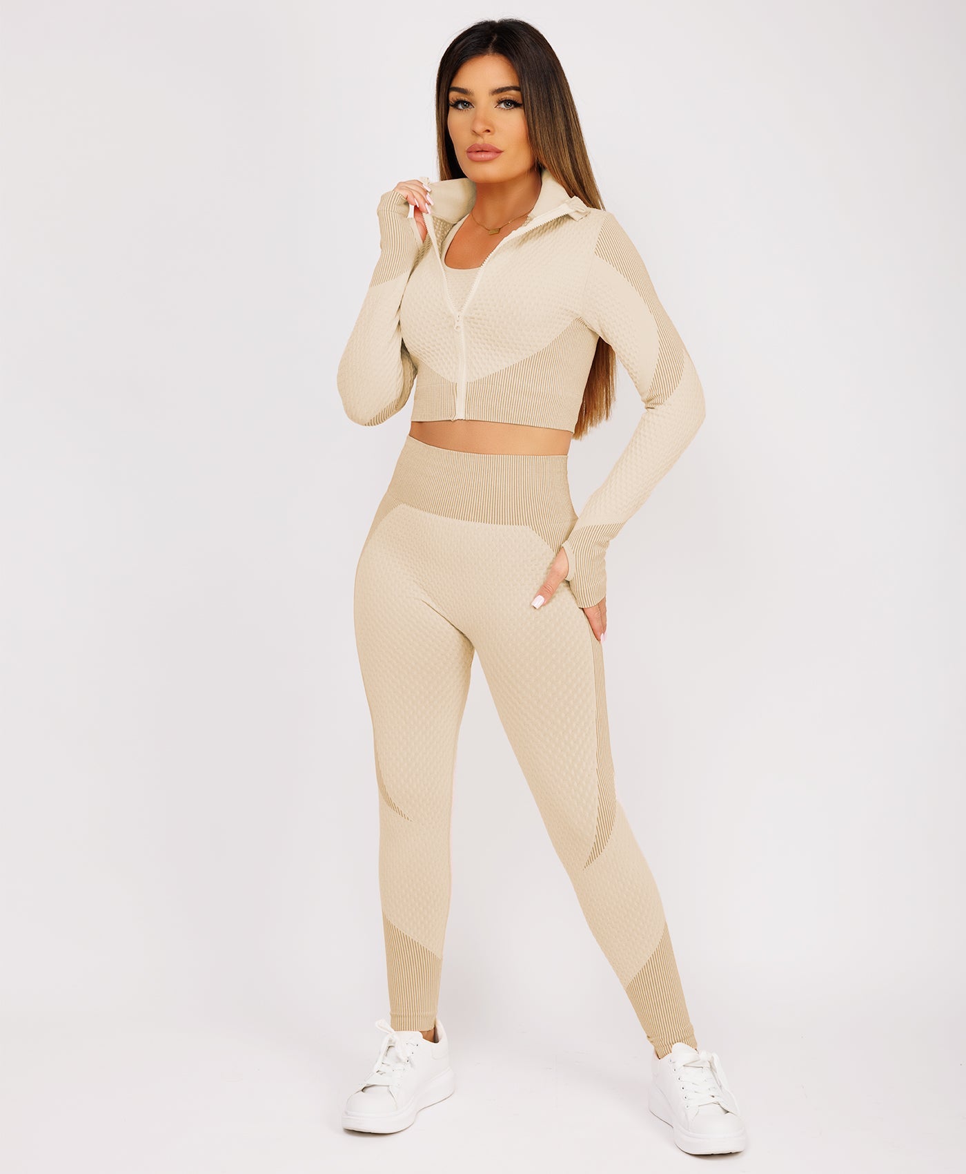 Beige-Zipped-Neck-Ribbed-Activewear-6