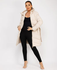 Longline-Duvet-Puffer-Coat-Biege-3