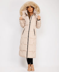 Longline-Duvet-Puffer-Coat-Biege-4