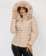 Beige-Premium-Faux-Fur-Tiered-Jacket-Coat-2