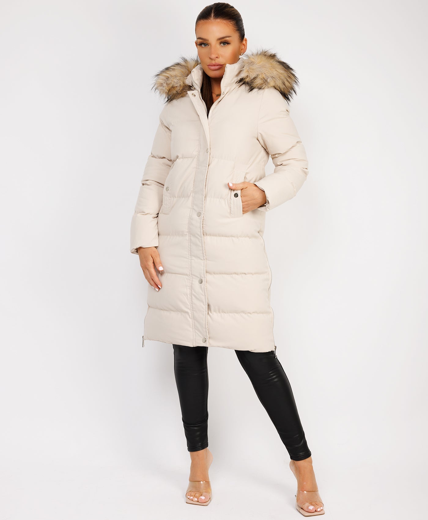 Beige-Premium-Faux-Fur-Tiered-Jacket-Coat-1