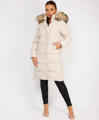 Beige-Premium-Faux-Fur-Tiered-Jacket-Coat-1