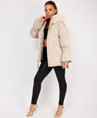 Beige-Premium-Faux-Fur-Tiered-Jacket-Coat-4