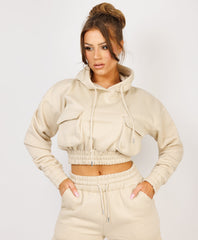 Zipped-Hooded-Loungewear-Set-Beige-4