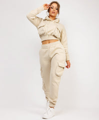 Zipped-Hooded-Loungewear-Set-Beige-1