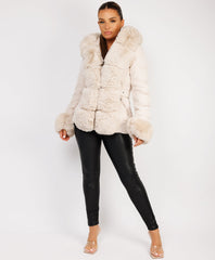 Beige-Premium-Faux-Fur-Tiered-Jacket-Coat-3