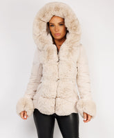 Beige-Premium-Faux-Fur-Tiered-Jacket-Coat-1