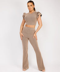 Satin-Puff-Sleeve-Ribbed-Set-Beige-3