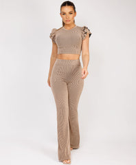 Satin-Puff-Sleeve-Ribbed-Set-Beige-1