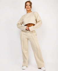 Zipped-Hooded-Loungewear-Set-Beige-1