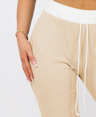 Satin-Puff-Sleeve-Ribbed-Set-Beige-2