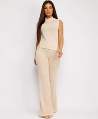 Woven-Knit-Asymmetric-Set-Beige-2