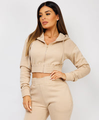 Zipped-Hooded-Loungewear-Set-Beige-4