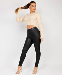 Long-Sleeve-Cropped-Cable-Knit-Sweater-Beige-3