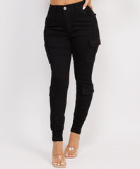 Ruffle-Shoulder-Sleeve-Ribbed-Set-Black-3