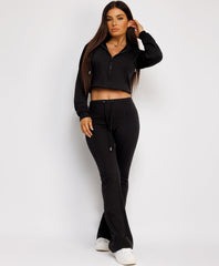 Cropped-Bootcut-Sweatshirt-And-Joggers-Tracksuit-Black-2