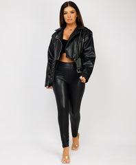 Faux-Leather-Oversized-Biker-Jacket-Grey-1