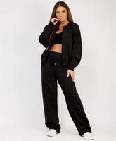 Fleece-Bomber-Wide-Leg-Trousers-Tracksuit-Black-1
