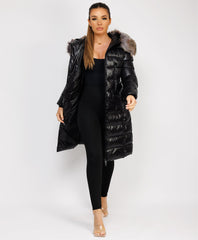 Longline-Duvet-Puffer-Coat-Biege-1