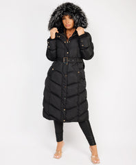 Black-Premium-Faux-Fur-Tiered-Jacket-Coat-1