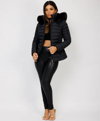 Black-Premium-Faux-Fur-Tiered-Jacket-Coat-1