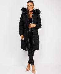 Black-Premium-Faux-Fur-Tiered-Jacket-Coat-3