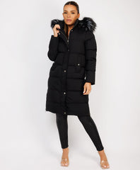 Black-Premium-Faux-Fur-Tiered-Jacket-Coat-1