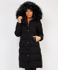 Black-Premium-Faux-Fur-Tiered-Jacket-Coat-2