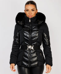 Black-Premium-Faux-Fur-Tiered-Jacket-Coat-4