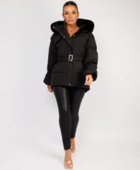 Black-Premium-Faux-Fur-Tiered-Jacket-Coat-4
