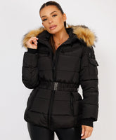 Black-Premium-Faux-Fur-Tiered-Jacket-Coat-4