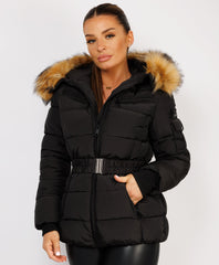 Black-Premium-Faux-Fur-Tiered-Jacket-Coat-1