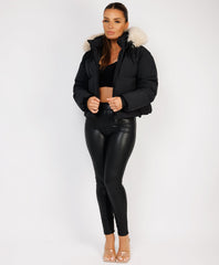 Black-Premium-Faux-Fur-Tiered-Jacket-Coat-2